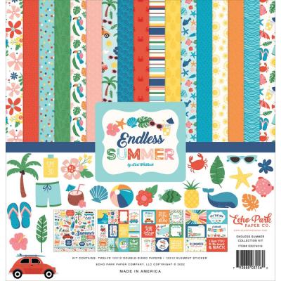 Echo Park Endless Summer Designpapiere - Collection Kit